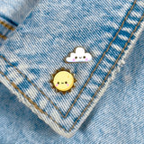 Kawaii Sun Mini Enamel Pin