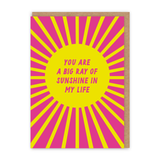 Big Ray Of Sunshine Celebration Card