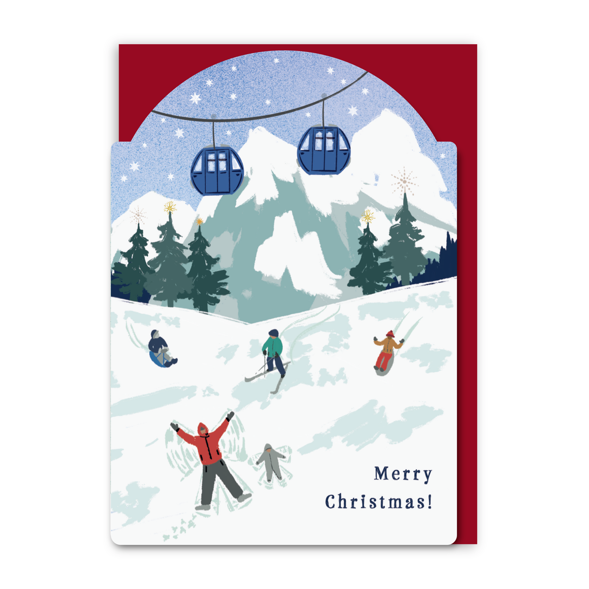 Christmas On The Mountains Card