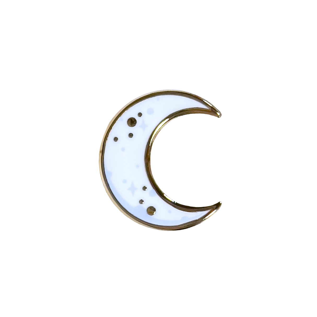 Kawaii White Moon Mini Enamel Pin