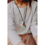 Jellystone Designs Rainbow Pendant Chewsafe Jewellery