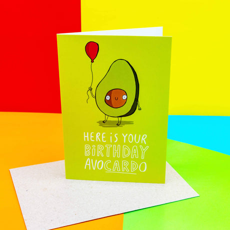 Birthday Avocado A6 Greeting Card
