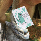 Annoying Dinosaur A6 Greeting Card