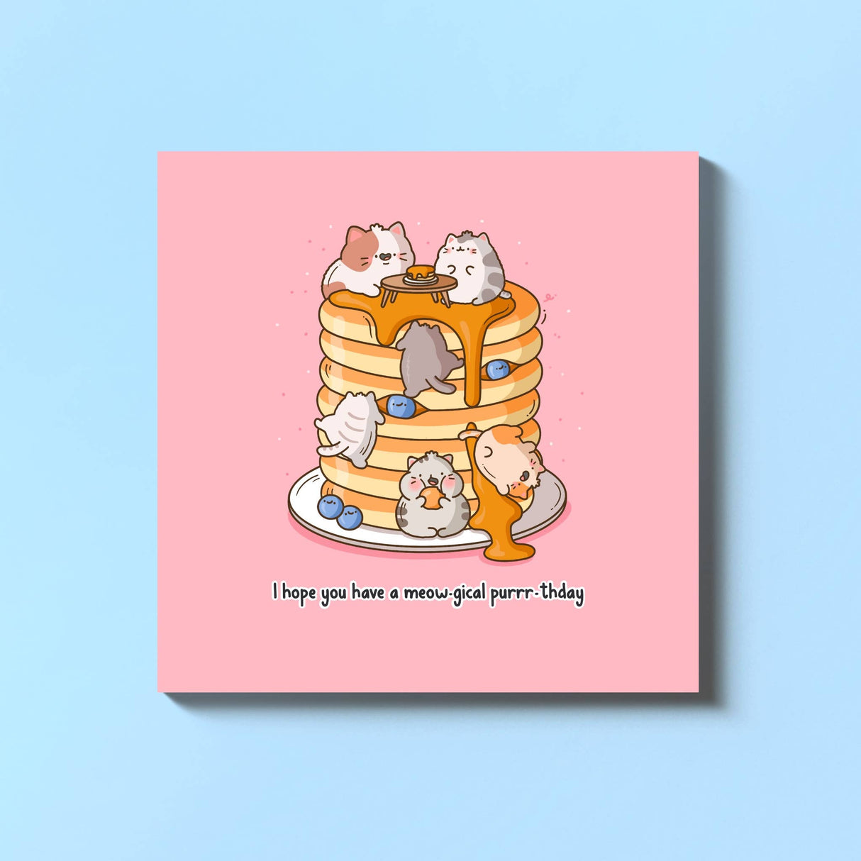 Pancake Cats Card | Birthday Card | Greeting Card