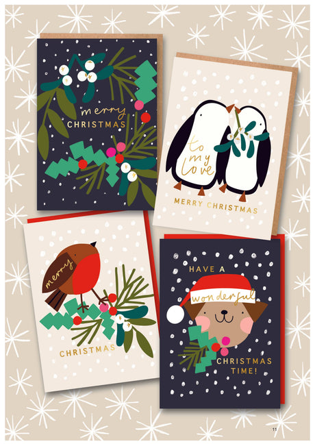 To My Love Penguin Christmas Card