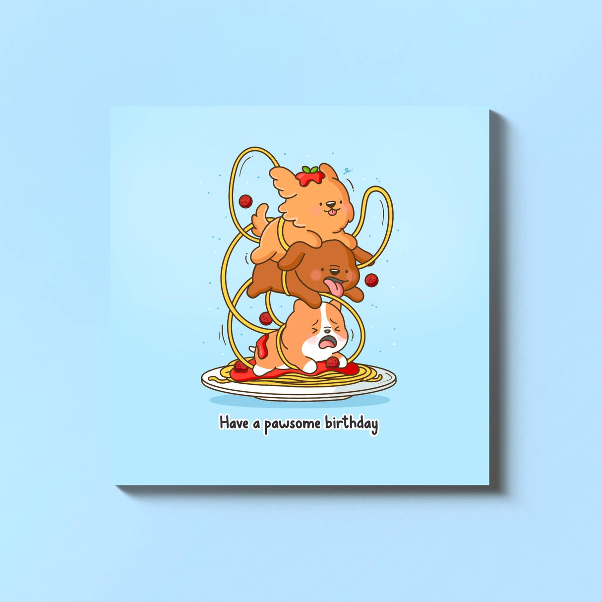 Dog Stack Card | Birthday Card | Greeting Card