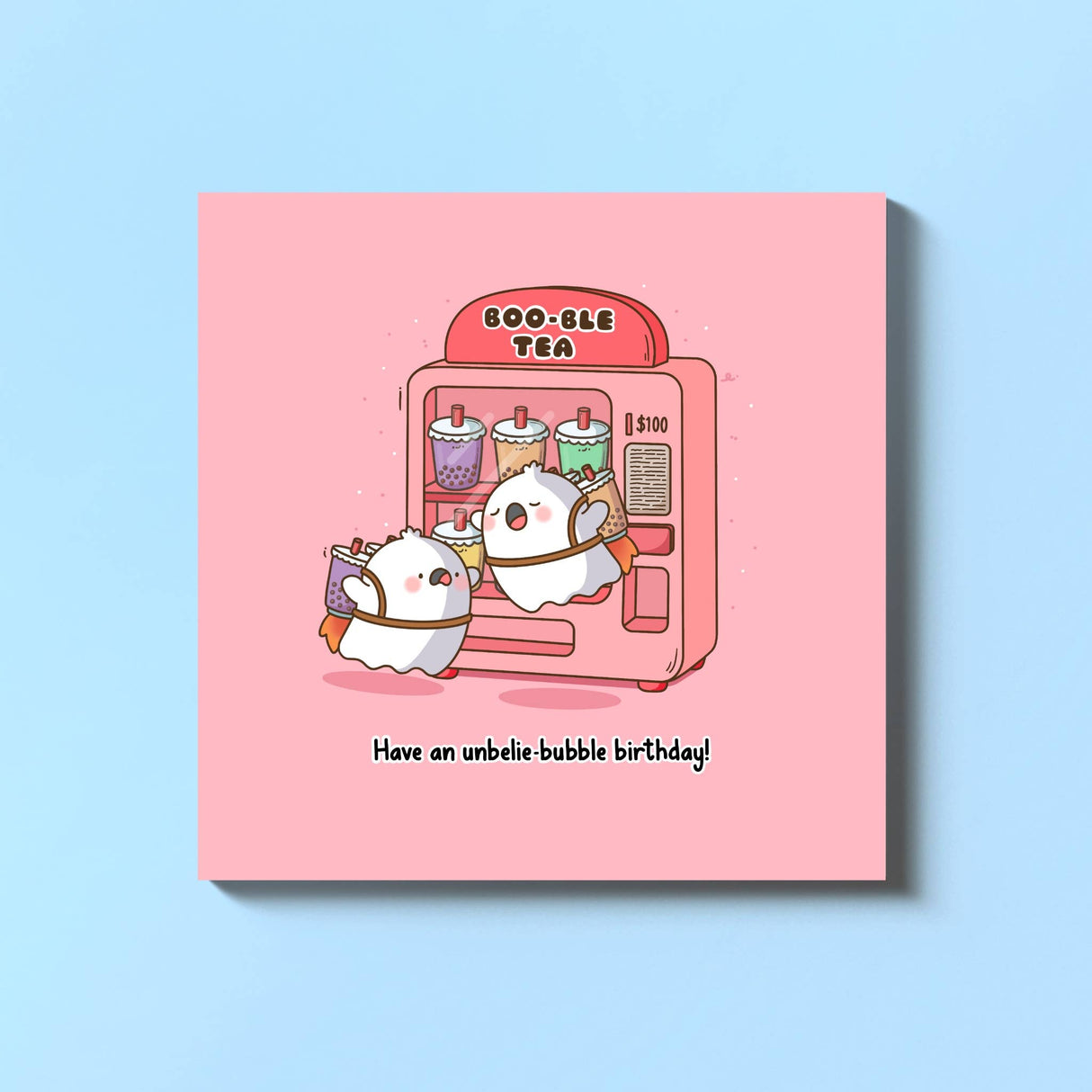 Bubble Tea Jetpack Birthday Card | Cute Greetings Cards