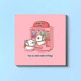 Bubble Tea Jetpack Birthday Card | Cute Greetings Cards
