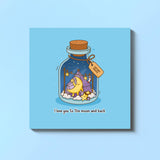 Moon Card  | Love Card | Greeting Card