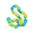 Colorful Tangle Toy on a white background