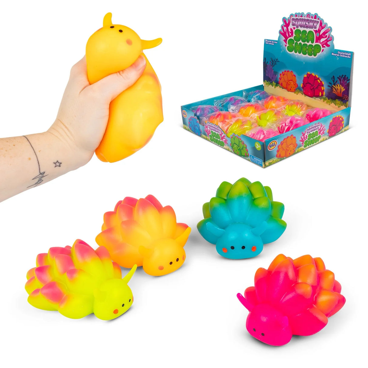 Squishy Sea Sheep Neon Fidget Toy