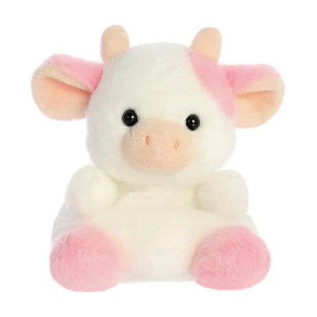 Aurora Palm Pals Belle Strawberry Cow white pink plush collectible soft toy