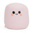 Pink Big Squij Marshmallow squishy toy with a smiling face, standing alone