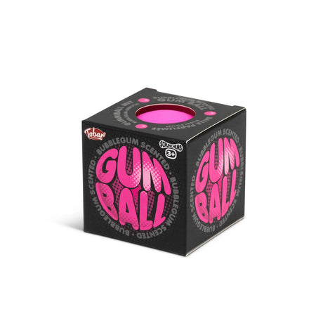 Bubblegum Scented Gum Ball in black and pink retail box on white background