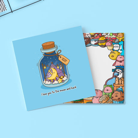 Moon Card  | Love Card | Greeting Card