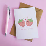 I Love You Berry Much Greetings Card With Envelope