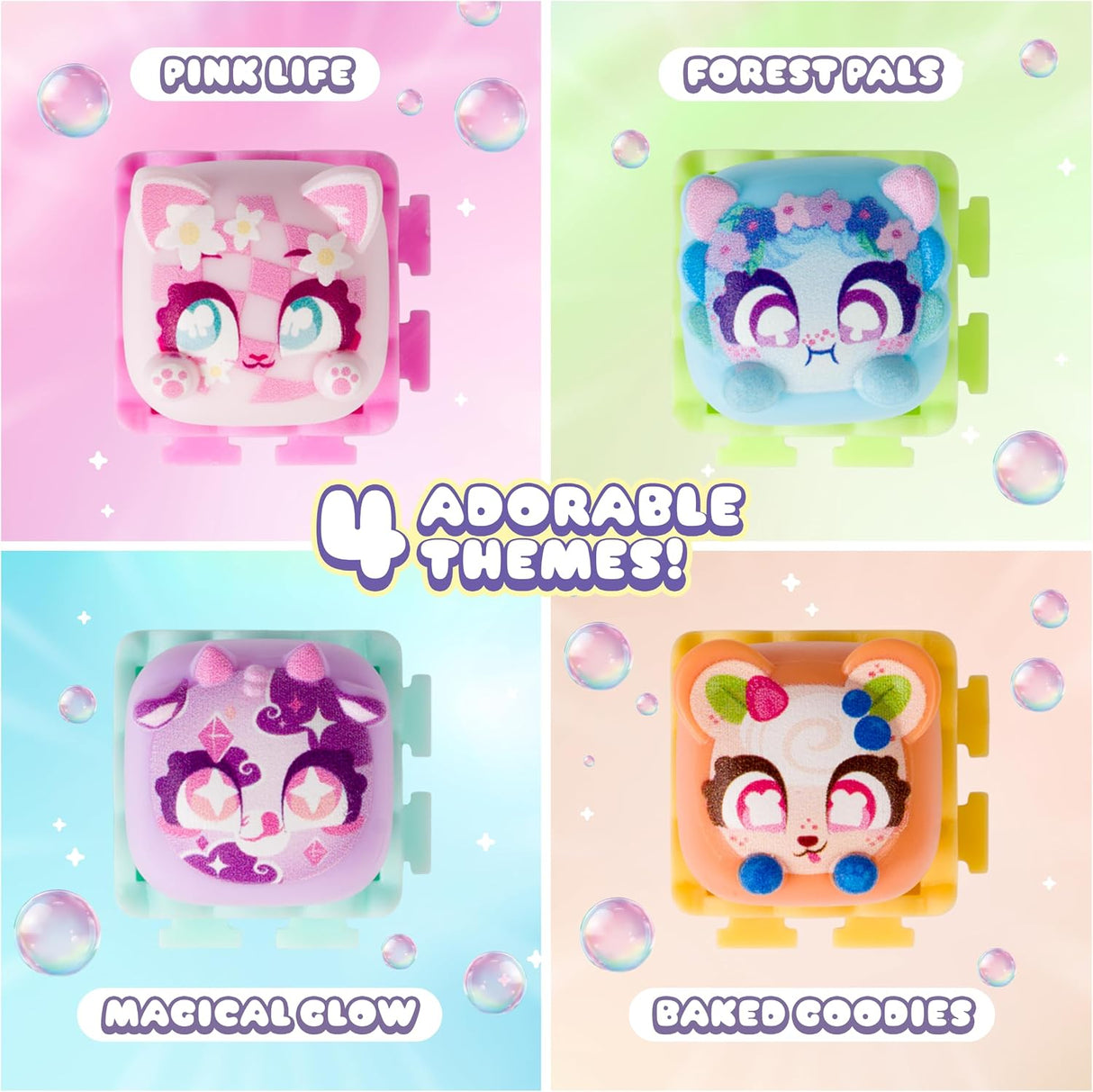 Clickeez Series 3: Bubble Pops 5 Pack Mystery Keychain Toy