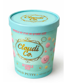 Mint green Bubble Pop Cloudi Co Cloud Putty scented sensory putty tub