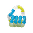 Tangle with blue, yellow, and white sections