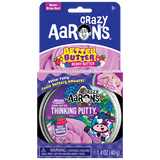 Crazy Aaron's Better Butter Berry Butter Thinking Putty tin packaging showing purple putty