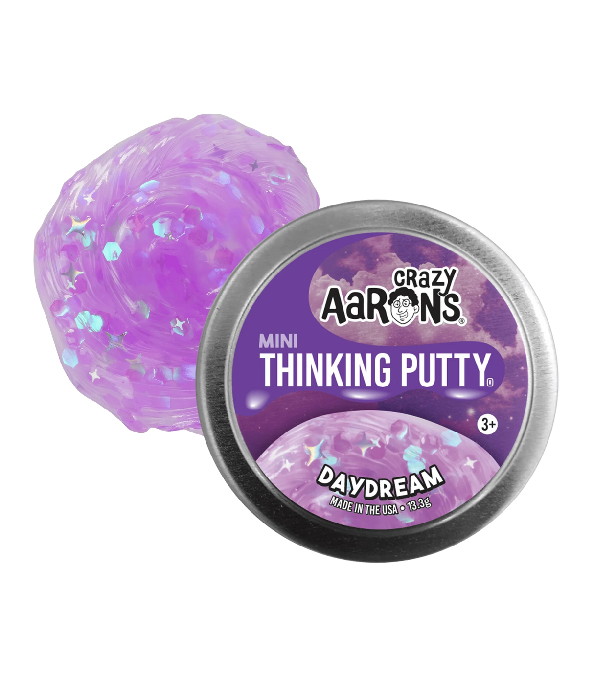 Crazy Aaron's Mini Thinking Putty tin in Daydream design