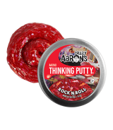 Crazy Aaron's Mini Thinking Putty tin in Rock N Roll design
