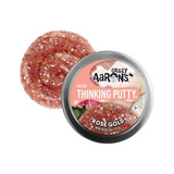 Crazy Aaron's Mini Thinking Putty tin in Rose Gold design