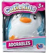 Cutiekins Adorables penguin squish and stretch sensory toy shown boxed