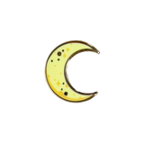 Kawaii Yellow Moon Mini Enamel Pin
