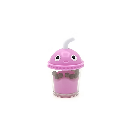 Fidget Go Bubble Tea fidget toy in strawberry milk pink, kawaii sensory toy