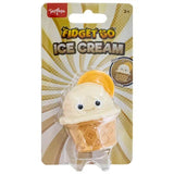 Toy Fidget Go Ice Cream by TapyPhoria in its original blister card packaging, featuring a cute ice cream cone character with a smiling face.