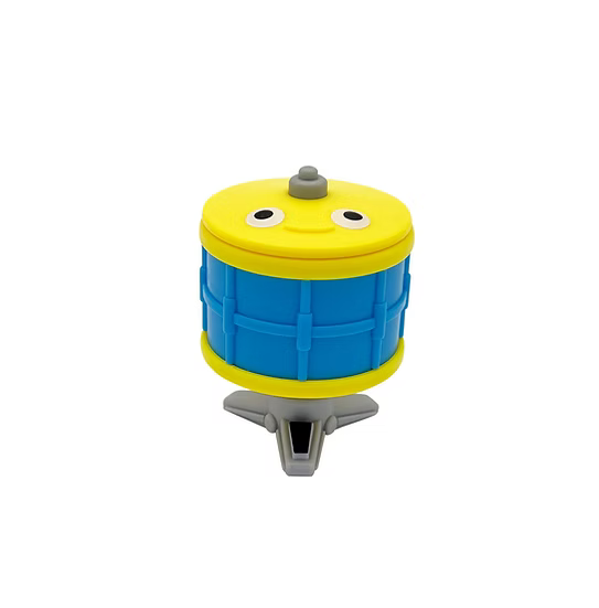 Fidget Go Drum fidget toy, blue and yellow, sensory fidget