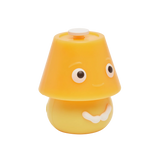 Yellow Fidget Go table lamp fidget toy with googly eyes and rounded lampshade