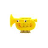 Fidget Go Trumpet fidget toy, yellow kawaii design, sensory fidget
