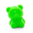 Close-up of a neon green fruity squish bear showing full body detail