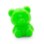 Close-up of a neon green fruity squish bear showing full body detail
