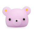 Lilac kawaii bear giant mochi squishy fidget toy close-up
