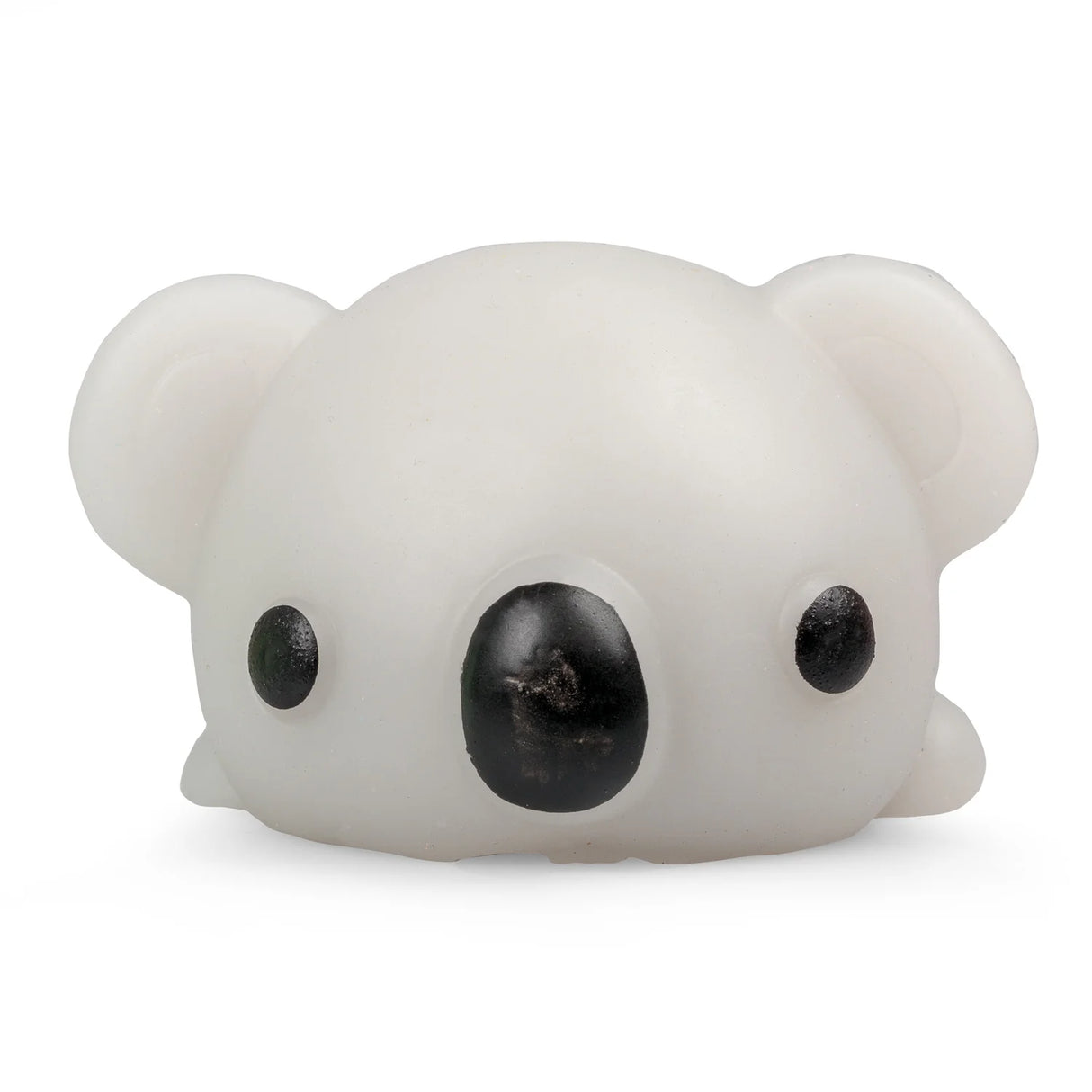 White kawaii koala giant mochi squishy fidget toy close-up