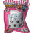 Green kawaii bubble tea squishy toy in Giggletastic pink polybag packaging