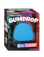 Blue Gumdrop with Sugar textured squishy squeeze toy in its retail box