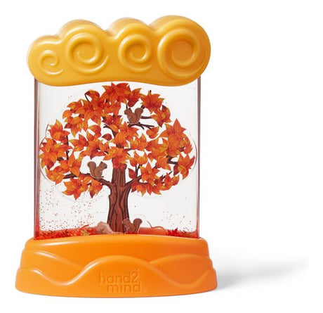 hand2mind Changing Seasons autumn sensory tube orange leaves squirrels