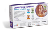 hand2mind Changing Seasons Sensory Tubes box back packaging