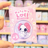 Hatch'a Lotl Fruit Flower Series 2 axolotl blind bag collectible, pink, in shop
