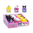 Hello Kitty and Friends Slime Pot sensory toy display, Kuromi, Hello Kitty, Pompompurin