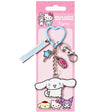 Hello Kitty and Friends Cinnamoroll Keyring with Charms on official backing card