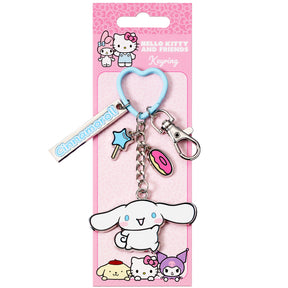 Hello Kitty and Friends Cinnamoroll Keyring with Charms on official backing card
