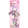 Hello Kitty and Friends Kuromi Keyring with Charms on official backing card