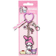 Hello Kitty and Friends My Melody Keyring with Charms on official backing card