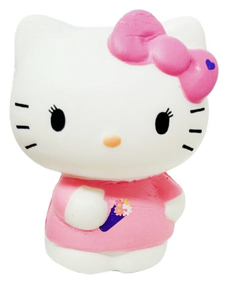Hello Kitty pink squishy toy, Sanrio sensory fidget toy, slow-rise collectible figure