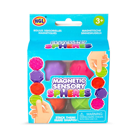 HGL Magnetic Sensory Spheres box front neon pink purple orange green